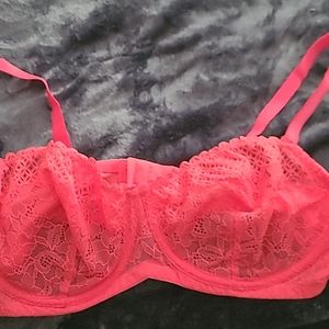Torrid 40D unlined balconette pink bra